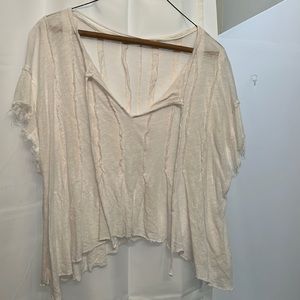Free people distressed top